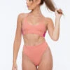 Nona Perkasa Night Lily Bottoms - Coral Pink/Fuschia