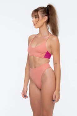 Nona Perkasa Night Lily Bottoms - Coral Pink/Fuschia 6 Nona Perkasa Night Lily Bottoms - Coral Pink/Fuschia -Pole Dance Clothing Shop NightLilyCoralP03 1