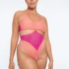 Nona Perkasa Night Lily Body Garter - Coral Pink/Fuschia