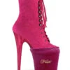 Pleaser USA Shoe Protectors - Hot Pink Velvet