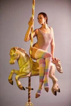 Rolling Pony Bodysuit - Rosé Sparkle 11 Rolling Pony Bodysuit - Rosé Sparkle -Pole Dance Clothing Shop Ponei49