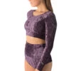 Dragonfly Pavi Crop Top - Velvet Purple