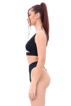 MÆD Offset Top - Matte Black -Pole Dance Clothing Shop RIMG0260F b926d494 7f4d 45a2 ba82 b1386eefe0ee