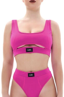 MÆD Offset Bottoms - Matte Pink -Pole Dance Clothing Shop RIMG3471Fi2