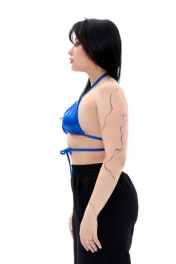 MÆD Bikini Top - Glam Blue -Pole Dance Clothing Shop RIMG3920Fi