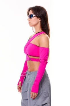 MÆD Kitana Top - Matte Pink -Pole Dance Clothing Shop RIMG8563F 1