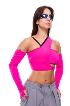 MÆD Kitana Top - Matte Pink -Pole Dance Clothing Shop RIMG8574F