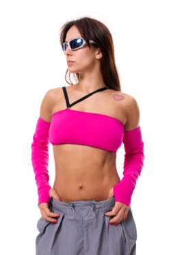 MÆD Kitana Top - Matte Pink -Pole Dance Clothing Shop RIMG8584F 1