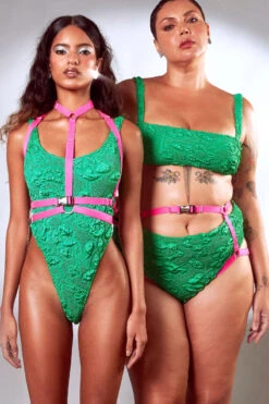 Rolling Lara Top Harness - Neon Pink -Pole Dance Clothing Shop Rolling12