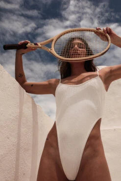 Rolling KI Bodysuit - Ribbed Off-White -Pole Dance Clothing Shop RollingGABI 1171