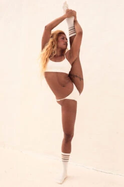 Rolling KI Top - Ribbed Off-White -Pole Dance Clothing Shop RollingGABI 798 2 da4b781d ae5c 4fc1 aa85 ae70a5522060