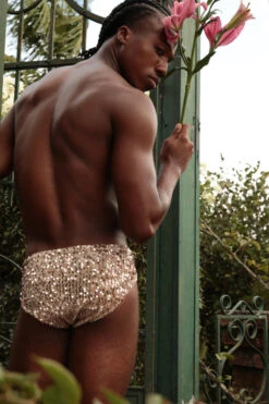 Rolling Tria Unisex Briefs - Gold Sequin 7 Rolling Tria Unisex Briefs - Gold Sequin -Pole Dance Clothing Shop RollingHaras 370