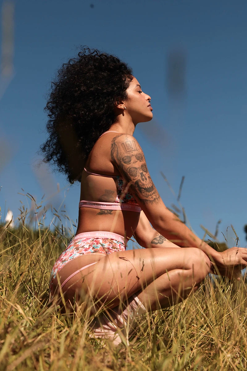 Rolling Alpha High Waisted Hot Pants - Petali 4 Rolling Alpha High Waisted Hot Pants - Petali - Image 4