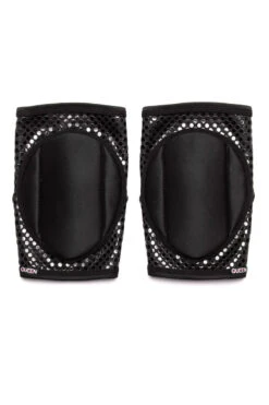 Queen Grippy Kneepads - Sleek Black -Pole Dance Clothing Shop SleekblackGRIP3