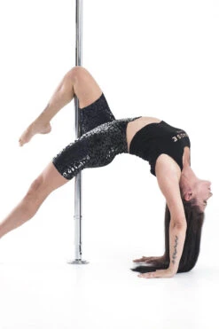 Paradise Chick Superhero Ultra Grip Biker Shorts - Black Leopard 9 Paradise Chick Superhero Ultra Grip Biker Shorts - Black Leopard -Pole Dance Clothing Shop StickyBiker