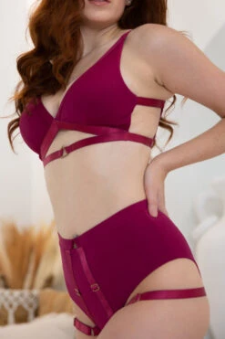 Tatiana Activewear Tokio Shorts - Matte Fuchsia -Pole Dance Clothing Shop TatianaActive TokioLowCutGarterFuchsiaHotPinkPoleWearPoleDanceSet 2 4 4ae3ce9e 03db 4a70 b956 173e034d981a