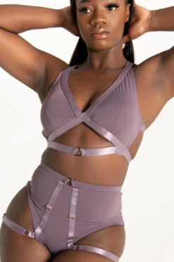 Tatiana Activewear Tokio Top - Mauve -Pole Dance Clothing Shop TatianaActive TokioMauveStrappyGarterPoleWearSet 7914 1f001213 4dca 4130 9e71 7edaa37089e3