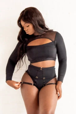 Tatiana Activewear Esme Top - Black 18 Tatiana Activewear Esme Top - Black -Pole Dance Clothing Shop TatianaActiveEsmeLongSleeveCropMeshTop 4857cropped 5a9627a4 498e 4a55 88b8 17c0c7e1c806 1