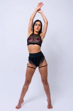 Sorte Wonder Haze Shorts - Black 17 Sorte Wonder Haze Shorts - Black -Pole Dance Clothing Shop WONDERHAZE3 2 1