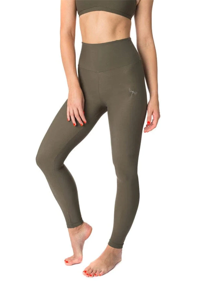 Dragonfly Adele Leggings - Khaki 3 Dragonfly Adele Leggings - Khaki - Image 3