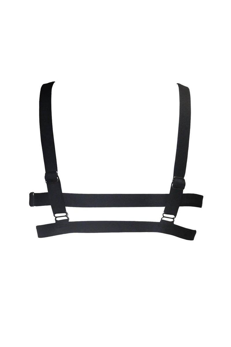 Hamade Activewear Hollow Back Top - White/Black 5 Hamade Activewear Hollow Back Top - White/Black - Image 5