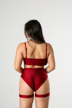 REV ACTIV Bomb Garter Shorts - Cherry -Pole Dance Clothing Shop cherry eclipse top bomb shorts z paskami 3 198abb98 8c13 46ab a2c2 efaba517565a 1
