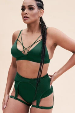 Lunalae Lily Top - Recycled Moss Green -Pole Dance Clothing Shop cora high waist bottom recycled moss green bottom 38231141318903 4a71948b adc6 4cf8 8653 1af1be222bea