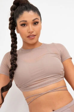 Lunalae Ember Top - Recycled Mocha 7 Lunalae Ember Top - Recycled Mocha -Pole Dance Clothing Shop ember7