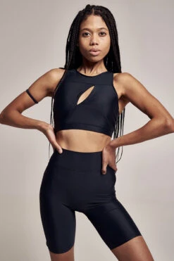 FANNA Gamma Top - Black -Pole Dance Clothing Shop gt1