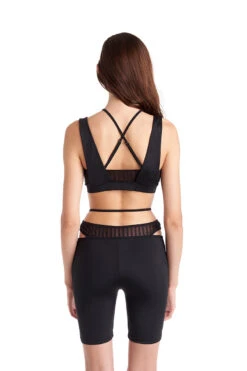 Hamade Activewear O-Ring Cycling Shorts - Black -Pole Dance Clothing Shop hamadeIV41 1