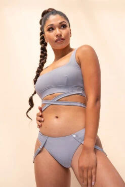 Lunalae Kehlani Top - Recycled Grey -Pole Dance Clothing Shop kehlani1