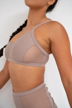 Lunalae Gigi Top - Recycled Mocha -Pole Dance Clothing Shop lunalae1