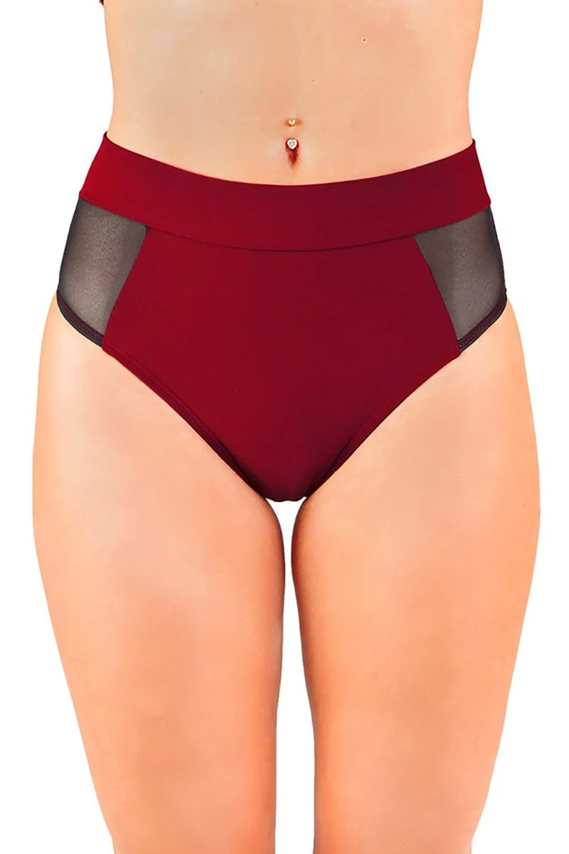 Dragonfly Molly Shorts - Burgundy Mesh 4 Dragonfly Molly Shorts - Burgundy Mesh - Image 4