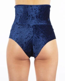 Dragonfly Betty High-Waisted Shorts - Velvet Blue -Pole Dance Clothing Shop o20ek3z9sm.Betty shorts velvet blue 3