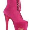 Pleaser USA Shoe Protectors - Hot Pink Lycra