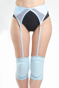 Queen Garter Belt - Sweet Blue -Pole Dance Clothing Shop queen 3e