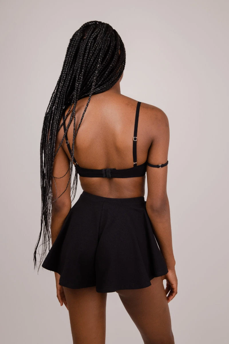 FANNA Wave Shorts - Black 2 FANNA Wave Shorts - Black - Image 2