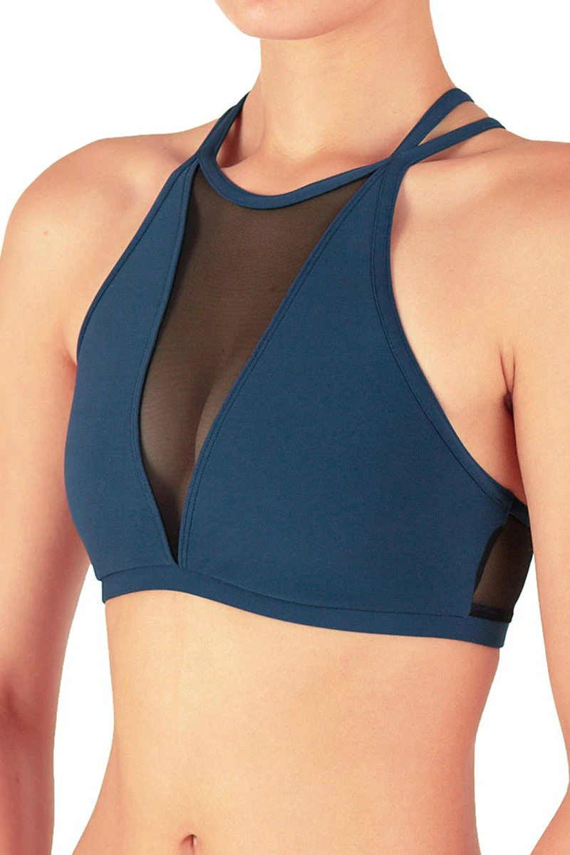 Dragonfly Victoria Sports Bra - Petrol Mesh 3 Dragonfly Victoria Sports Bra - Petrol Mesh - Image 3