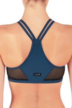 Dragonfly Victoria Sports Bra - Petrol Mesh 8 Dragonfly Victoria Sports Bra - Petrol Mesh -Pole Dance Clothing Shop vmp3